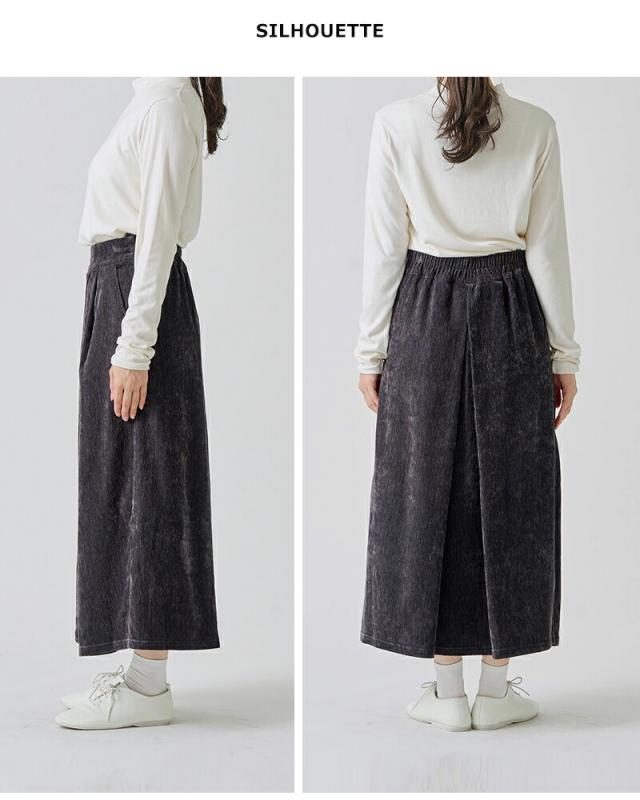 kelen(ケレン)ストレッチジャージータックデザインスカート“YELL”lkl25wsk2049