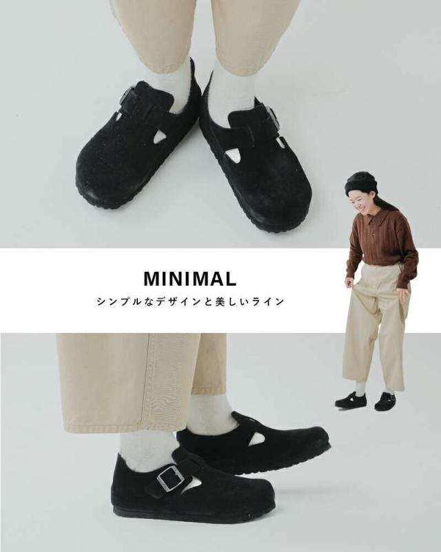 ビルケンシュトック 靴 シューズ BIRKENSTOCK スエード レザー ストラップ フラット シューズ “LONDON” london-same1-rf新作 レディース サイズ交換初回無料 クーポン対象