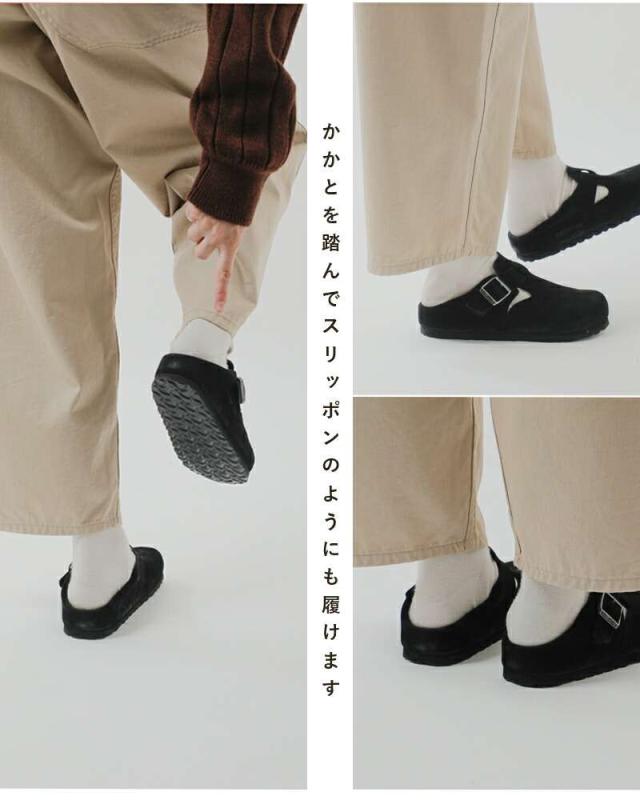 ビルケンシュトック 靴 シューズ BIRKENSTOCK スエード レザー ストラップ フラット シューズ “LONDON” london-same1-rf新作 レディース サイズ交換初回無料 クーポン対象