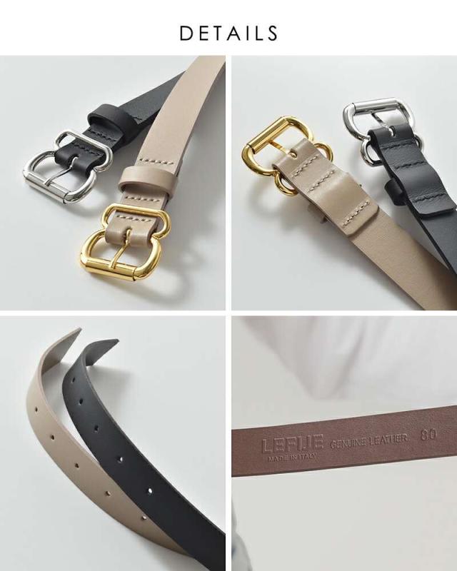 レフィエ ベルト LEFIJE  カウレザー リング ベルト “Tresor” m5032a  クーポン対象
