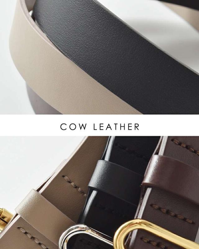 レフィエ ベルト LEFIJE  カウレザー リング ベルト “Tresor” m5032a  クーポン対象