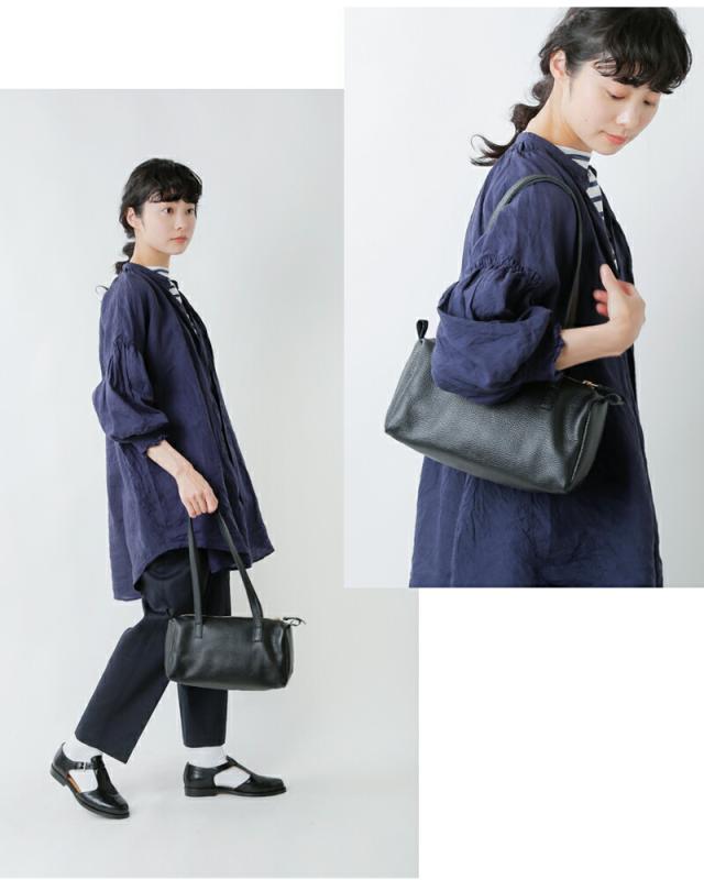 マリンデイ ボストンバッグ MARINE DAY  シュリンク カウレザー ボストンバッグ “MARIA” maria