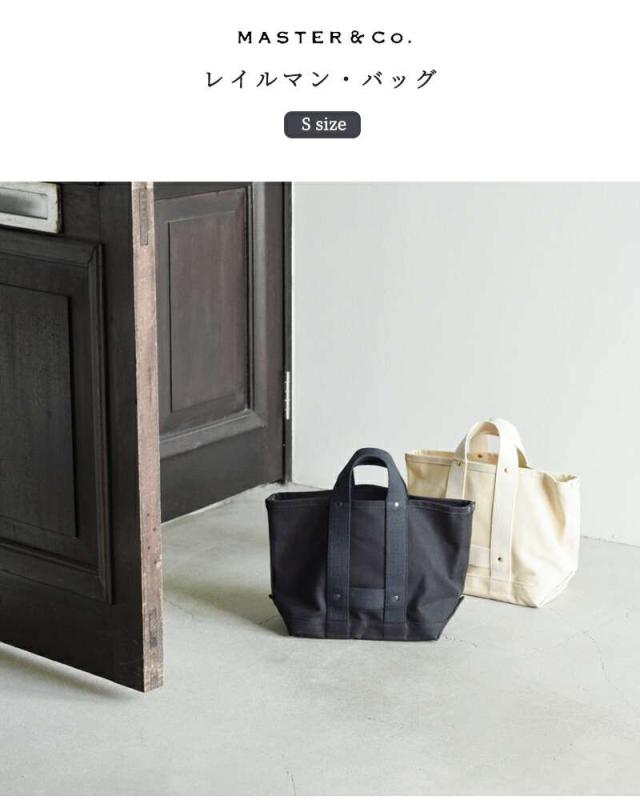 MASTER&Co.(マスターアンドコー)コットン ミニ トート バッグ “RAILMAN BAG S” mc033