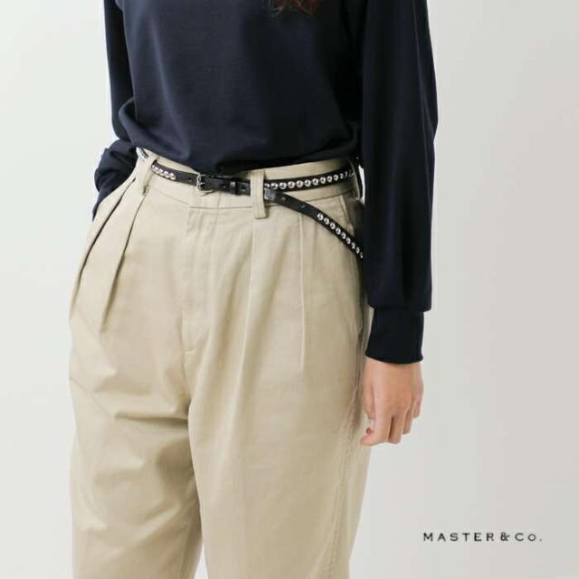 MASTER&Co.(マスターアンドコー)デイトナスタッズレザーベルトmc1605