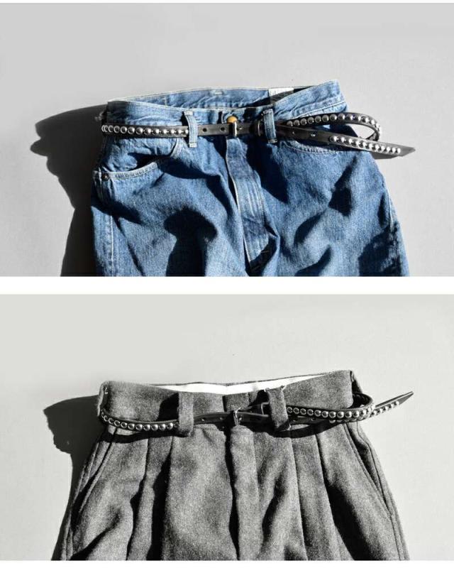 MASTER&Co.(マスターアンドコー)デイトナスタッズレザーベルトmc1605