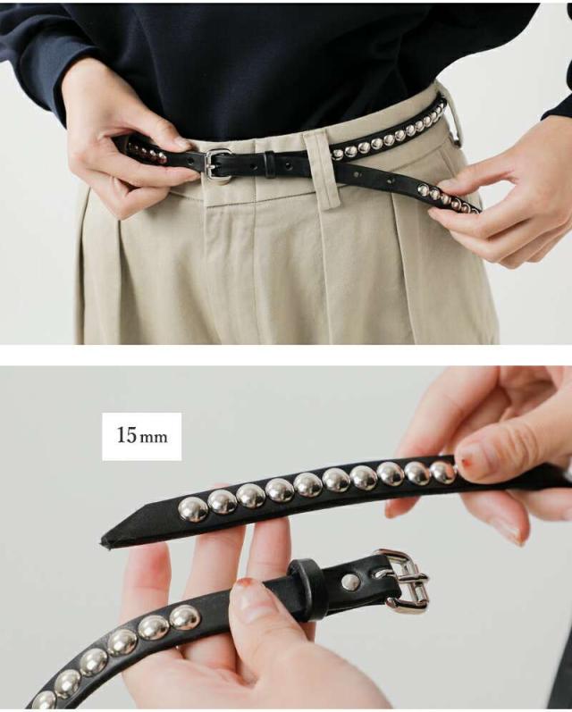 MASTER&Co.(マスターアンドコー)デイトナスタッズレザーベルトmc1605