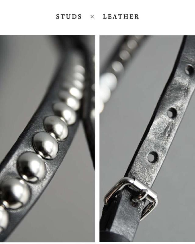 MASTER&Co.(マスターアンドコー)デイトナスタッズレザーベルトmc1605