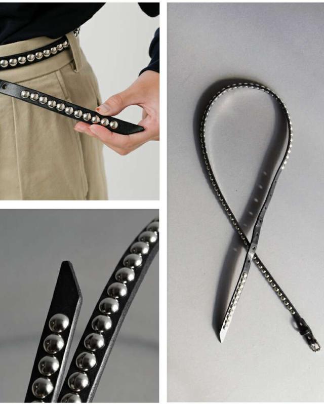 MASTER&Co.(マスターアンドコー)デイトナスタッズレザーベルトmc1605