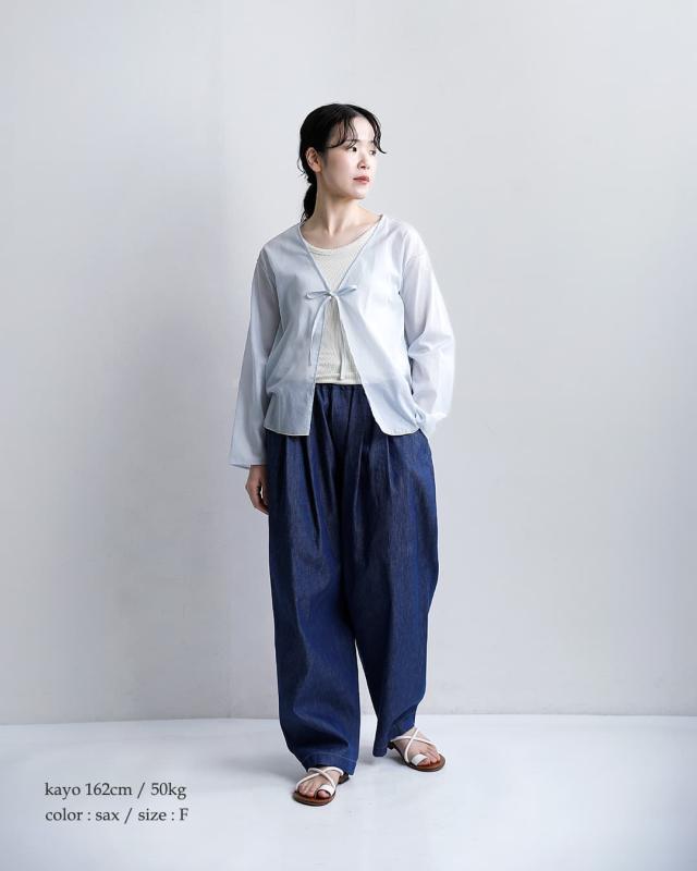 me.ヴェールコットン シアー カーディガン me-26106