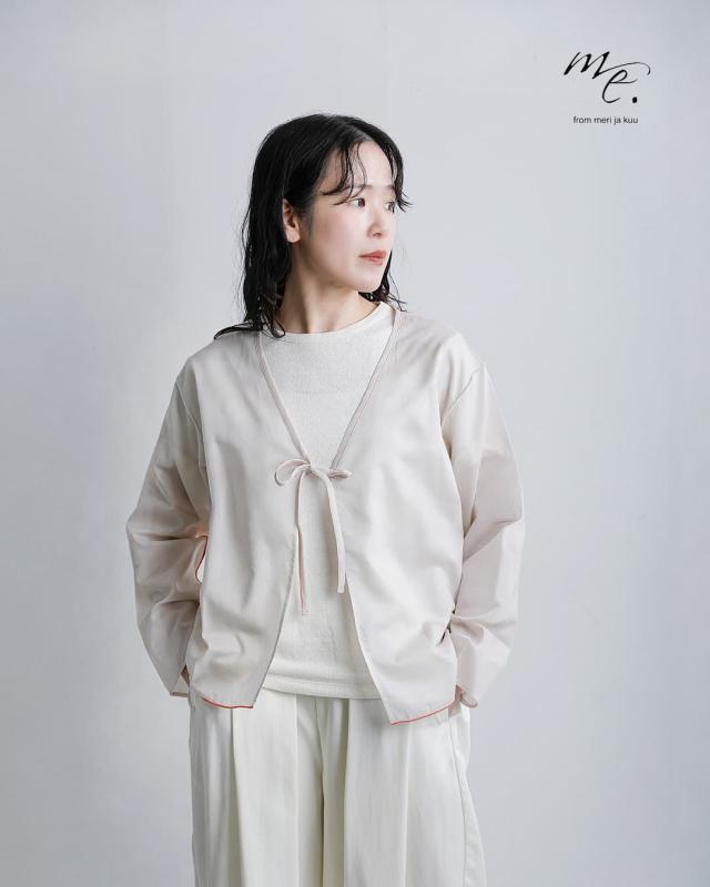 me.ヴェールコットン シアー カーディガン me-26106