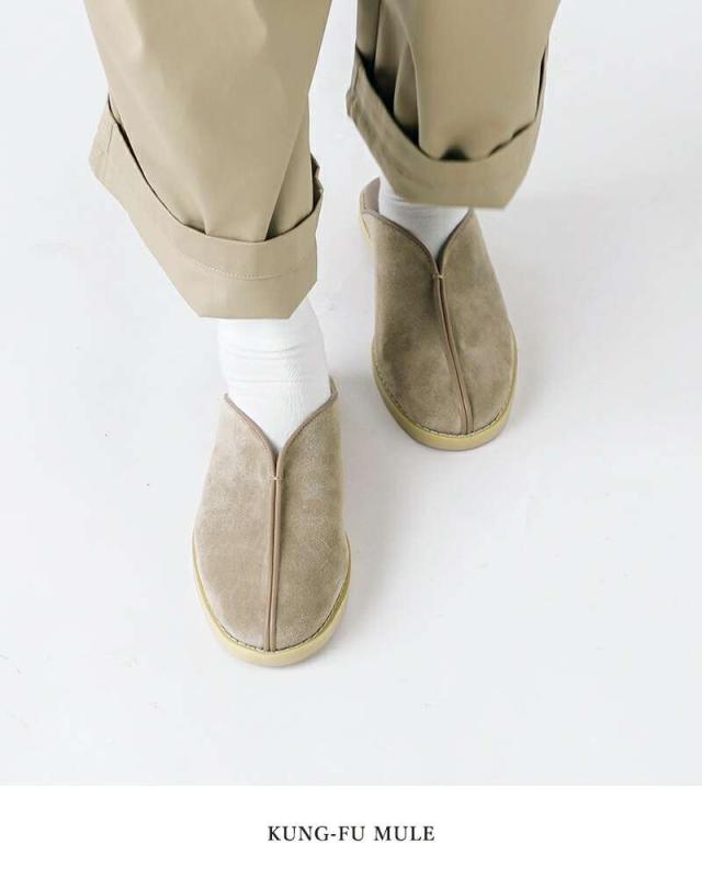 molle shoes(モールシューズ)撥水レザーコンフォートカンフーミュールスリッポン“KUNG-FUMULE”mls210301-26