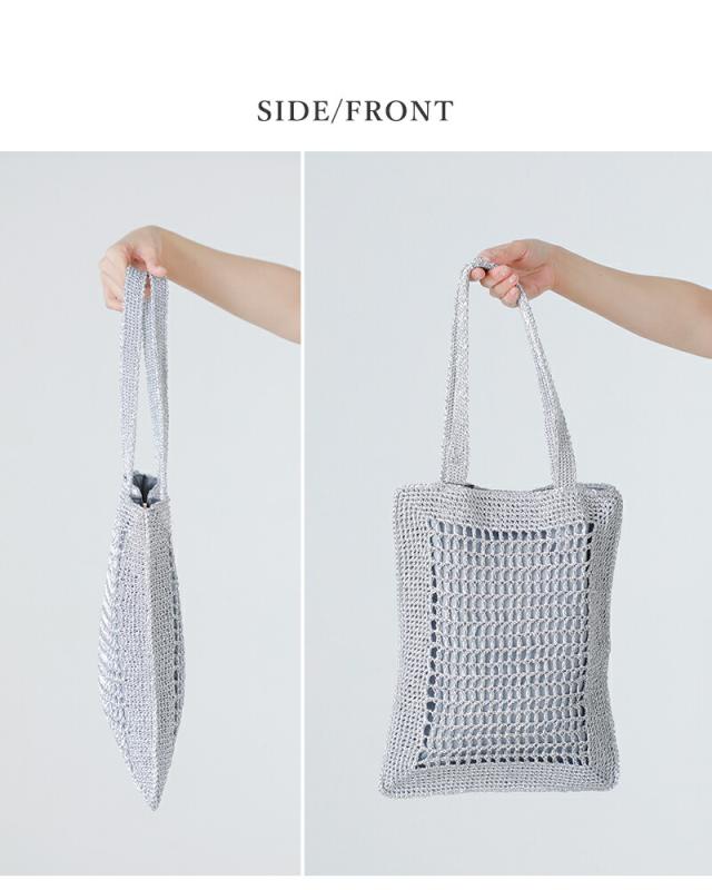 CACHELLIE(カシェリエ)メタリックフラットトートバッグMETALLICFLATTOTEmtl-flat-tote