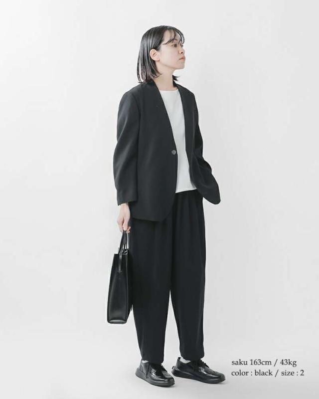 NO CONTROL AIR(ノーコントロールエアー)ライトクレープダブルクロスノーカラージャケットnk-nc9801jk