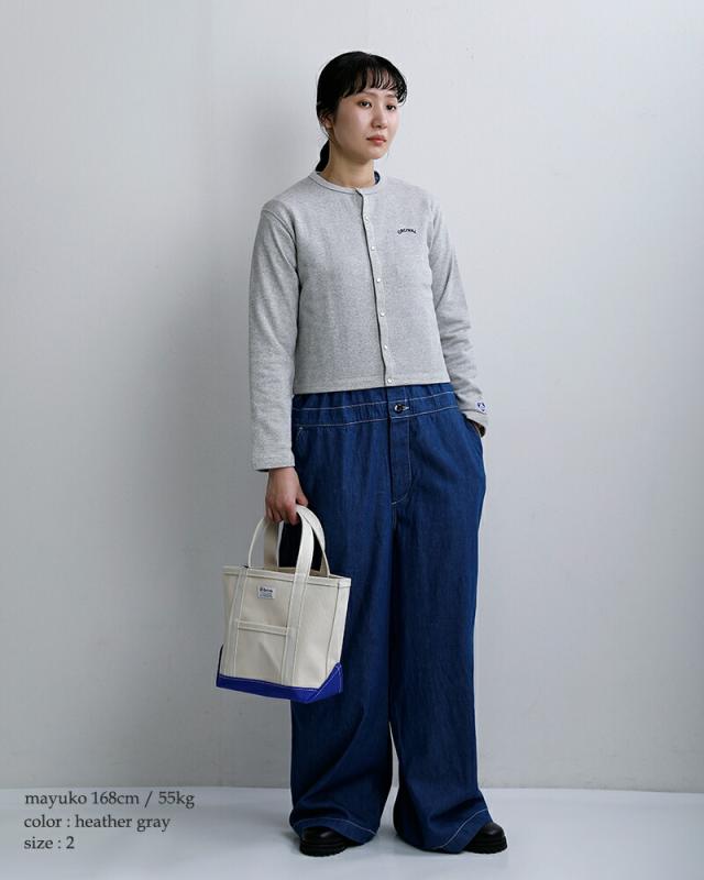 ORCIVAL(オーチバル・オーシバル)ミニフレンチテリークルーネックカーディガンor-c0435maz