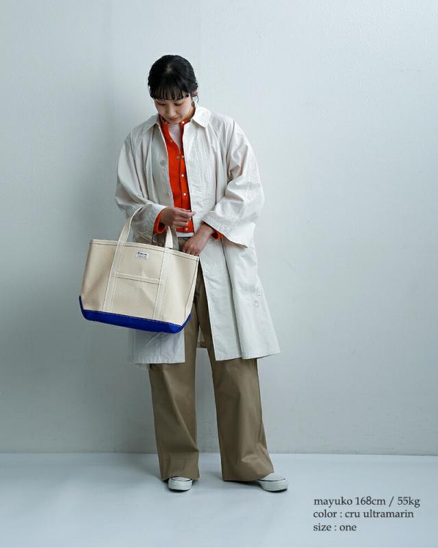 ORCIVAL(オーチバル・オーシバル)ヘビーキャンバス配色トートバッグミディアムor-h0284kwc-bi-25aw