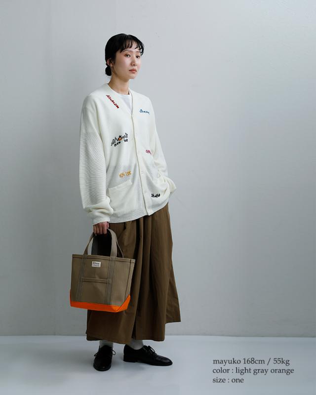 ORCIVAL(オーチバル・オーシバル)ヘビーキャンバス配色トートバッグスモールor-h0285kwc-bi