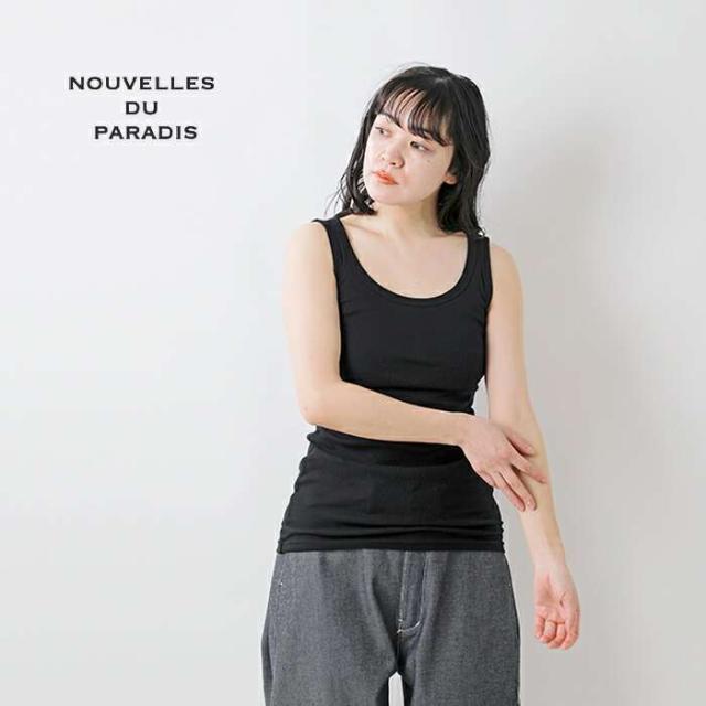 NOUVELLES DU PARADIS(ヌーベル ドゥ パラディ)コットンテレコタンクトップpc14203aa