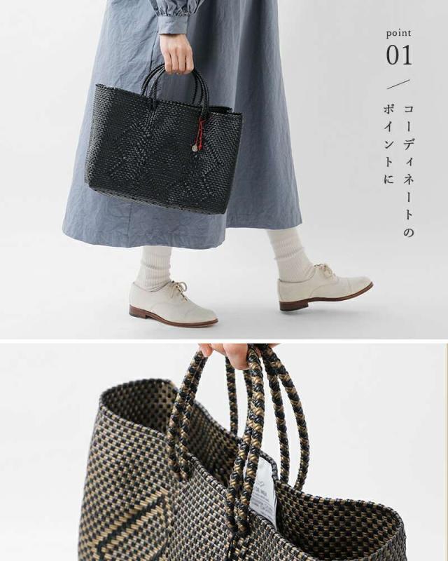 OJO DE MEX(オホ デ メックス)チャーム付きカゴトートバッグ“PlasticoCagoToteChico”plastico-cagotote-chico