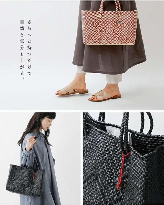 OJO DE MEX(オホ デ メックス)チャーム付きカゴトートバッグ“PlasticoCagoToteChico”plastico-cagotote-chico