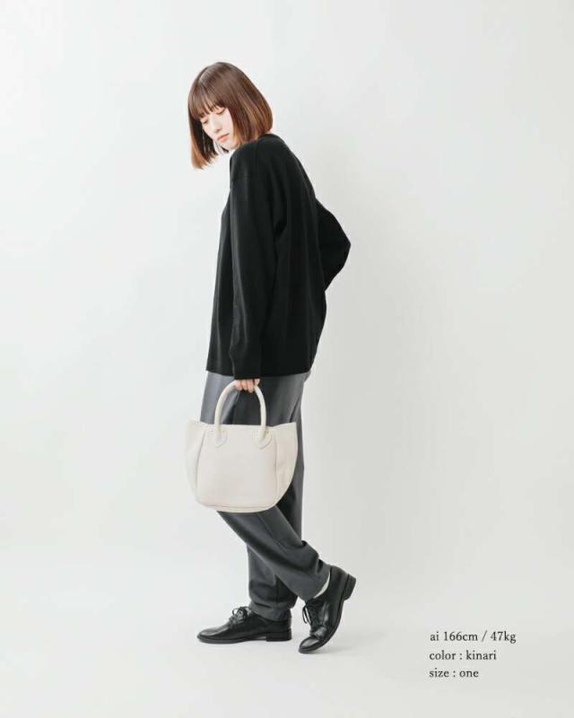 マリンデイ トートバッグ MARINE DAY  シュリンク カウレザー トートバッグ “PLUM” plum  クーポン対象