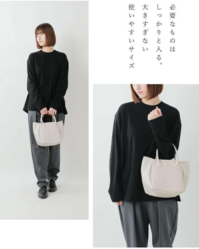 マリンデイ トートバッグ MARINE DAY  シュリンク カウレザー トートバッグ “PLUM” plum  クーポン対象