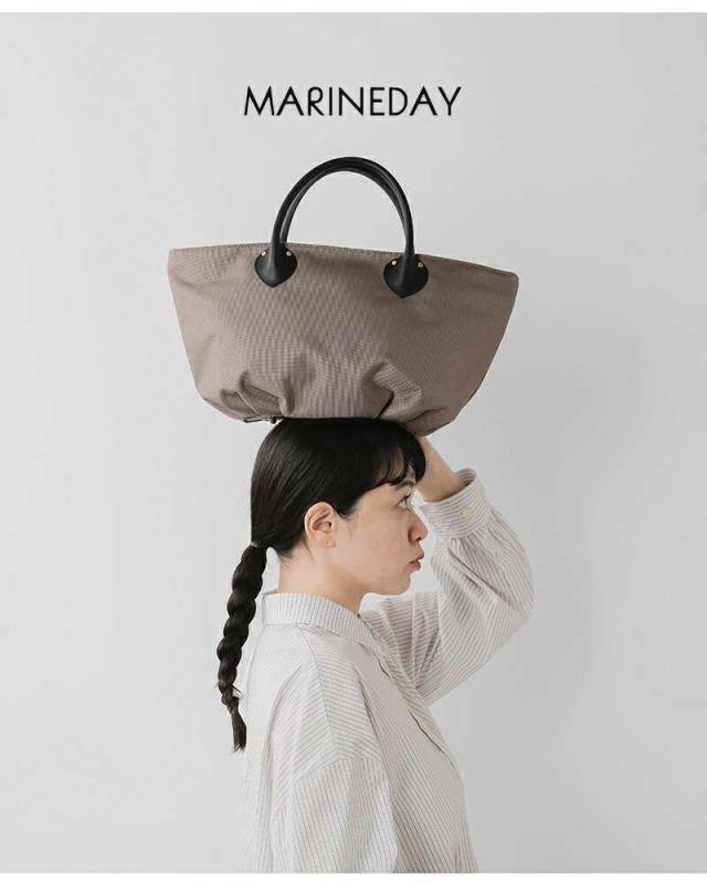 MARINE DAY(マリンデイ)66ナイロン×カウレザーハンドバッグ“SDAISY”s-daisy