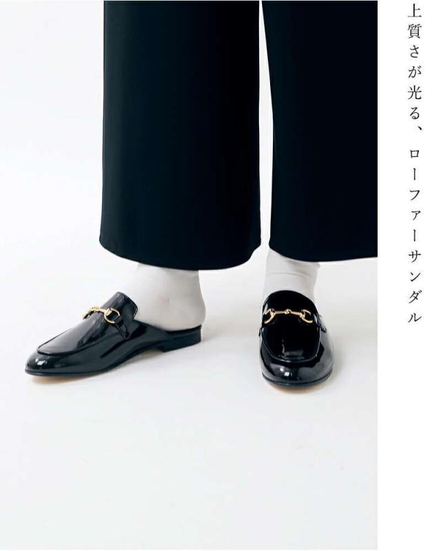 CASTELLANO(カステラーノ)カウレザービットローファーサンダルsaintopez-c