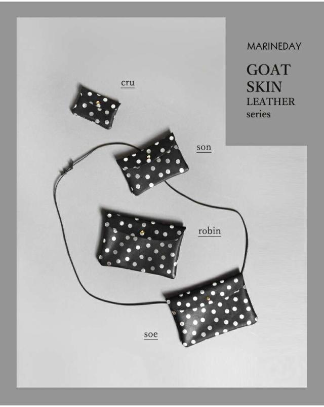 マリンデイ ショルダーバッグ MARINE DAY  ゴートスキン ポーチ ショルダー バッグ “SOE” soe  クーポン対象