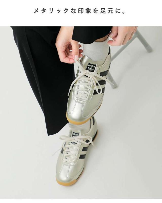 adidas Originals(アディダス オリジナルス)スーパーライト72メタリックレザーアッパーローカットスニーカー“SL72OGW”sl72og-w