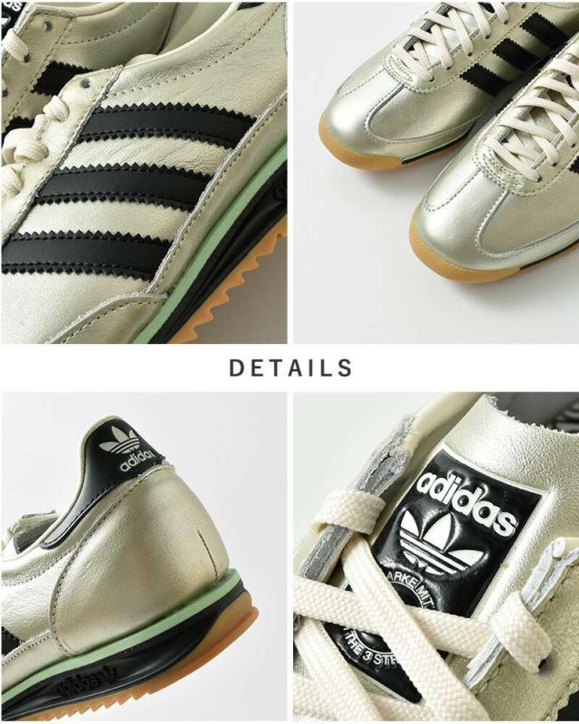 adidas Originals(アディダス オリジナルス)スーパーライト72メタリックレザーアッパーローカットスニーカー“SL72OGW”sl72og-w