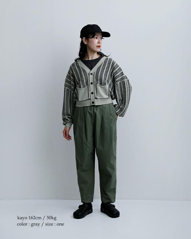 sneeuwコットン ウィンドウ カーディガン snw33-19