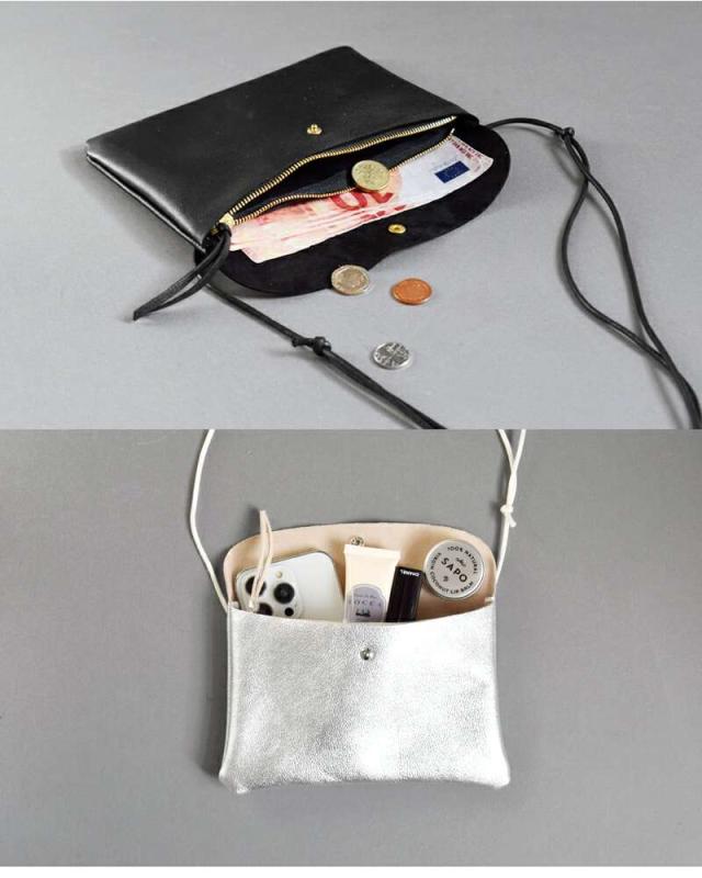 マリンデイ ショルダーバッグ MARINE DAY  ゴートスキン ポーチ ショルダー バッグ “SOE” soe  クーポン対象