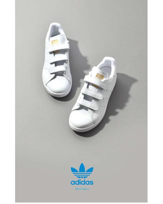 adidas Originals(アディダス オリジナルス)スタンスミスベルクロレザースニーカー“STANSMITHCF”stan-smith-cf-same1