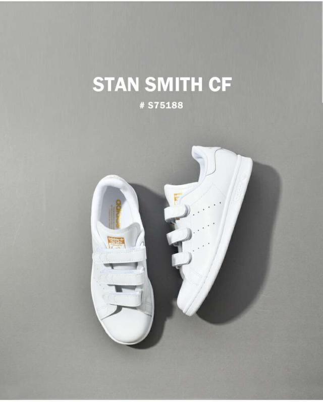 adidas Originals(アディダス オリジナルス)スタンスミスベルクロレザースニーカー“STANSMITHCF”stan-smith-cf-same1