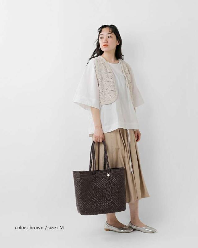 レトラ かごバッグ Letra  メルカドバッグ ロングハンドル Mサイズ “TAPETE” tapete-m-lh