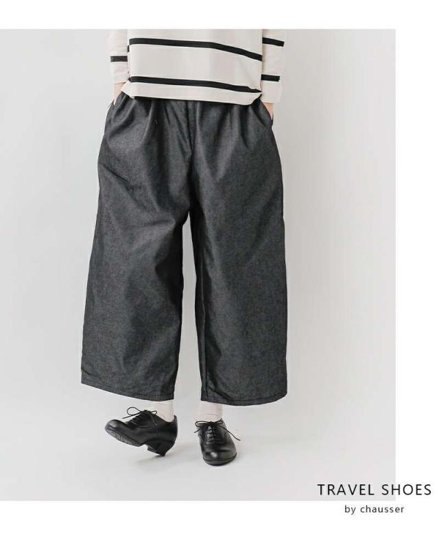 TRAVEL SHOES by chausser(トラベルシューズバイショセ)レザーレースアップウエッジソールシューズtr-007