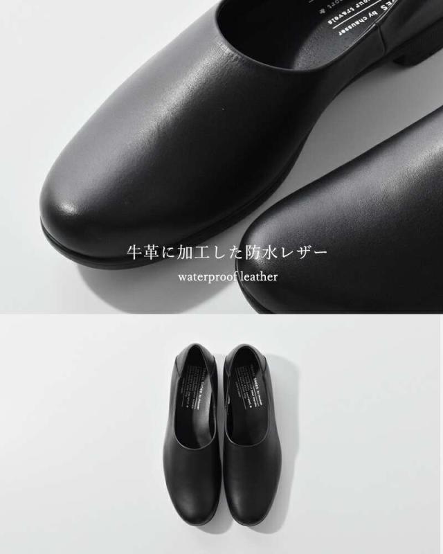 TRAVEL SHOES by chausser(トラベルシューズバイショセ)レザーフラットスリッポンシューズtr-018