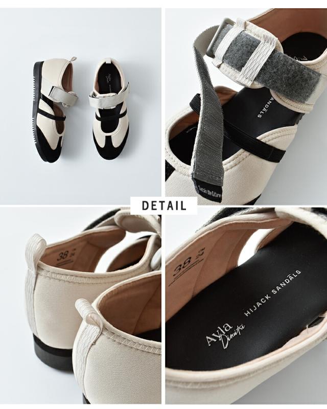 HIJACK SANDALS(ハイジャックサンダル)スエードベルクロバレエスニーカー“TWYLA”twyla
