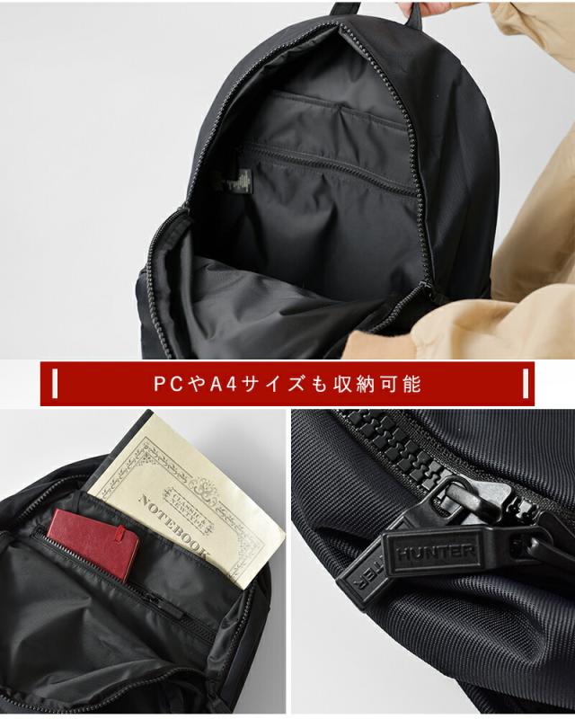 HUNTER(ハンター)撥水クラシックバックパック“NYLONCLASSICBACKPACK”14.4Lubb3630kbm