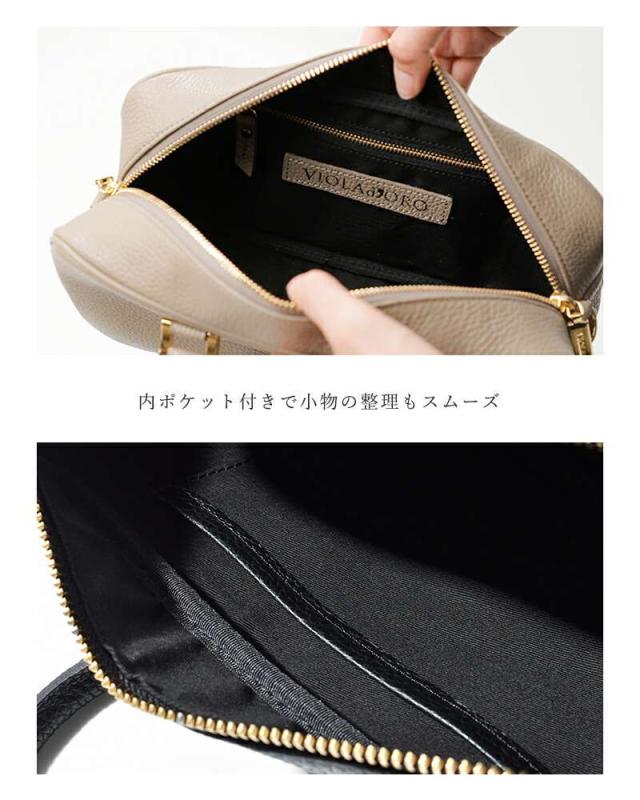 ヴィオラドーロ ショルダーバッグ VIOLAd’ORO  イタリアンレザー 2way ハンドバッグ “ADRIA” v-1598  ☆☆ クーポン対象