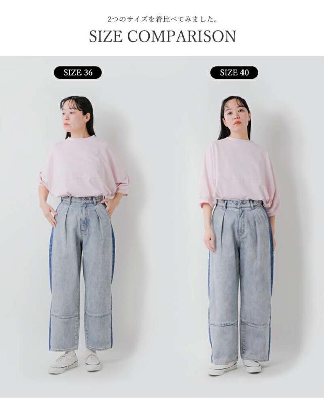 whyto(ホワイト)コットンサイドラインデニムパンツ“sidelinedenim”wht25hpt4053