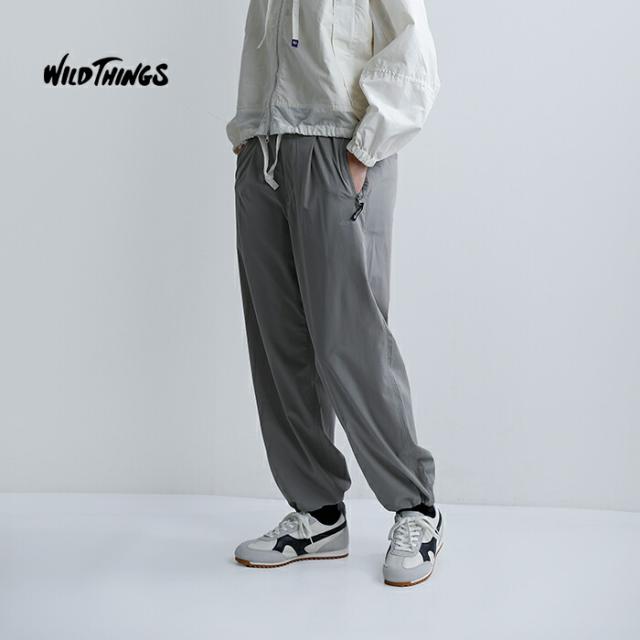 WILD THINGS撥水ストレッチ ラックスパンツ ELASTIC NYLON LAX PANTS wt26036ad