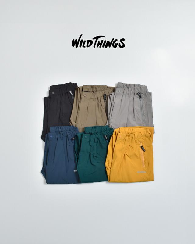 WILD THINGS撥水ストレッチ ラックスパンツ ELASTIC NYLON LAX PANTS wt26036ad