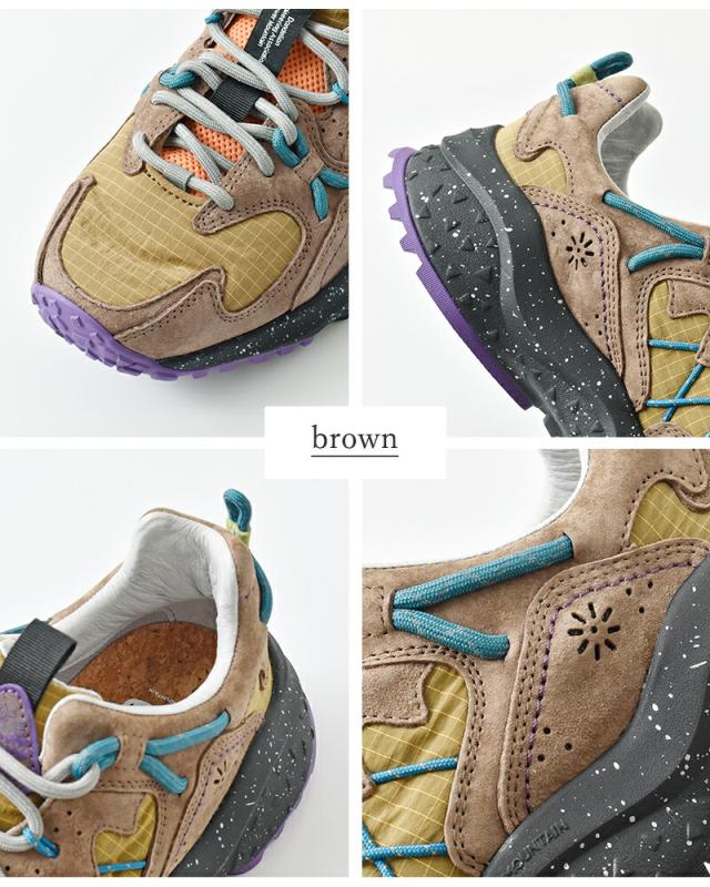 Flower MOUNTAIN(フラワーマウンテン)ヤマブシリップストップナイロンオーバーレイレザースニーカー“YAMABUSHI”yamabushi