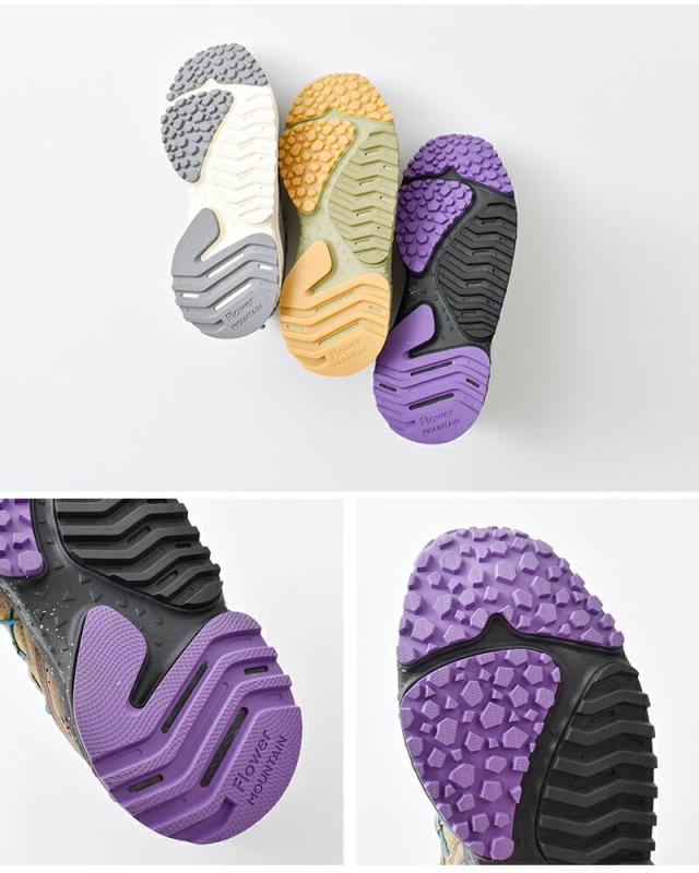 Flower MOUNTAIN(フラワーマウンテン)ヤマブシリップストップナイロンオーバーレイレザースニーカー“YAMABUSHI”yamabushi