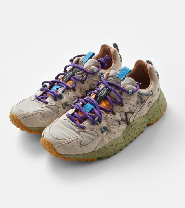 Flower MOUNTAIN(フラワーマウンテン)ヤマブシリップストップナイロンオーバーレイレザースニーカー“YAMABUSHI”yamabushi