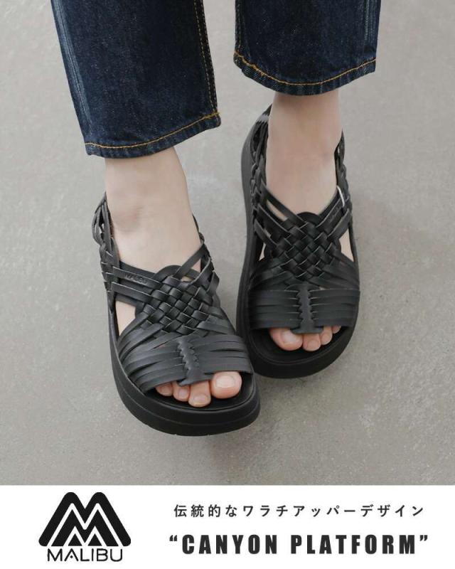 MALIBU SANDALS(マリブサンダルズ)ヴィーガンレザーメッシュプラットフォームサンダル“CANYONPLATFORM”canyon-platform