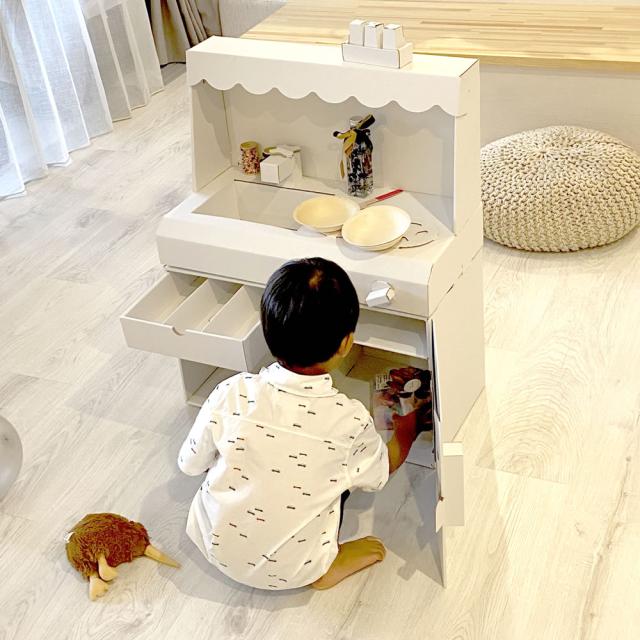 ダンボールままごとキッチンセット