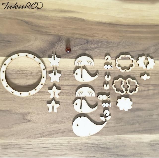 とりとくじらのモビール