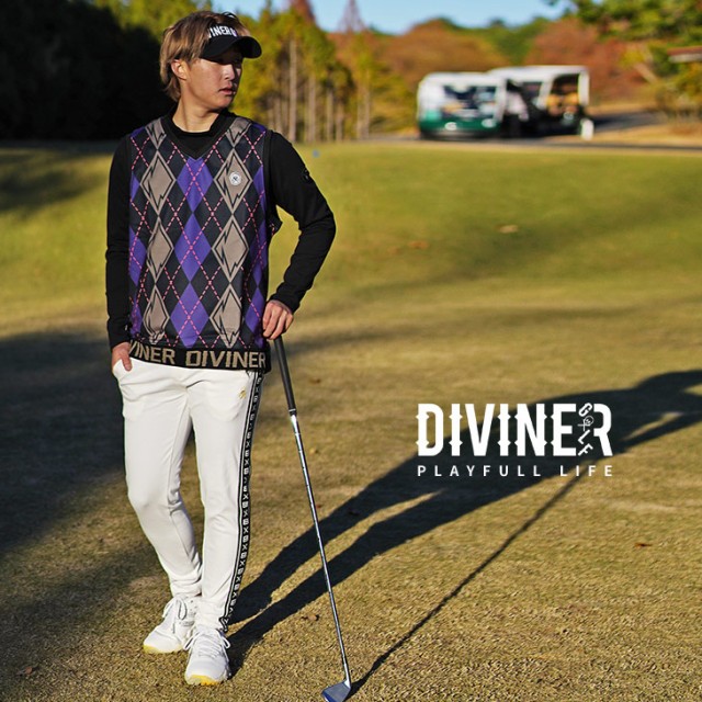 DIVINER GOLF】ゴルフウェア メンズ ベスト メンズ ブランド チョッキ ベスト ゴルフ ベスト Vネック ベスト アーガイル 総柄  大きいサイズ XL LL コンペ 景品 メンズファッション スポーツ カジュアル お兄系 オラオラ系 ちょいワル 夏服 夏 夏新作 新作の通販はau  PAY ...